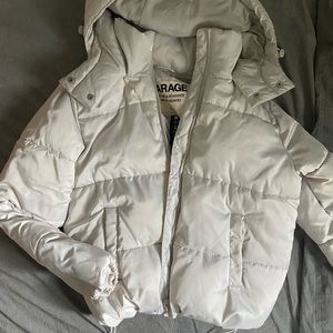 Garage cropped puffer jacket
